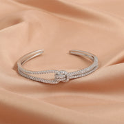 Zircon Opening Bracelet Female Two-piece Set