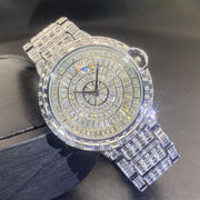 Fashion Full Square Diamond Hip Hop Full Diamond Men's Watch
