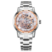 Business Leisure Hollow-out Room Gold Mechanical Watch