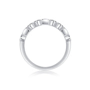 Always By Your Side - A Wedding Ring Set With Top-quality Moissanite S925, Silver And Platinum-plated. The Ring Can Be Tested With A Diamond Pen In Gold And Rose Gold