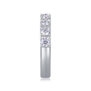 Lucky - A Wedding Ring Set With 0.1-carat Top-quality Moissanite S925 Silver And Platinum-plated Diamond Can Be Tested With A Diamond Pen