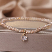 Citrine Bracelet Female Luxury Zircon Pendant Bracelet Fashion Anklet