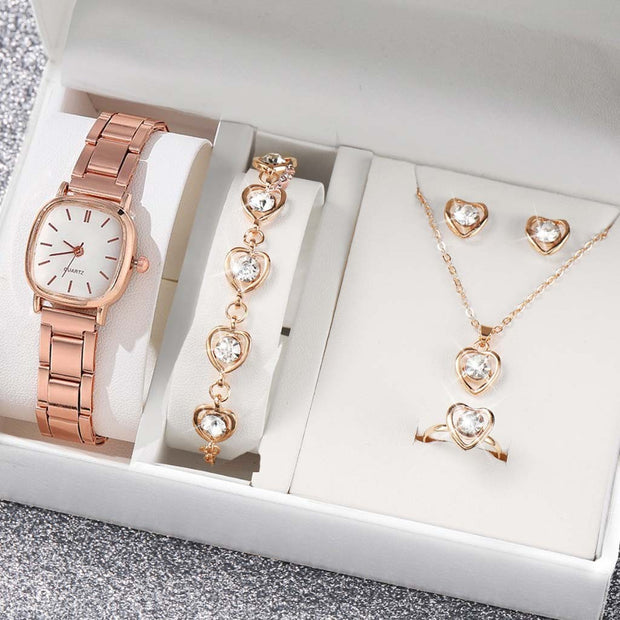 Women's Alloy Square Roman Quartz Watch