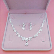 Bridal Necklace Suit Alloy Rhinestone Wedding Accessories