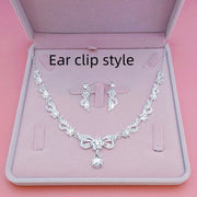 Bridal Necklace Suit Alloy Rhinestone Wedding Accessories