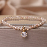 Citrine Bracelet Female Luxury Zircon Pendant Bracelet Fashion Anklet