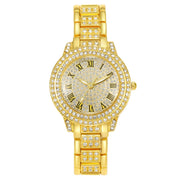 Women's Starry Rhinestone Watch Digital Roman Diamond